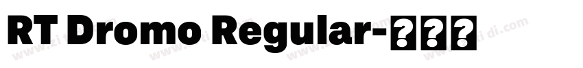 RT Dromo Regular字体转换 RT Dromo Regular字体转换